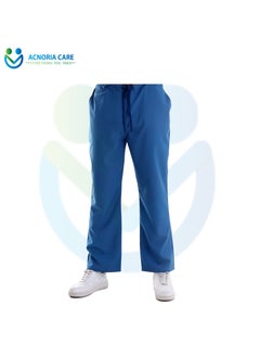ACNORIA CARE Men's Medical Scrubs Consisting Of Two Pieces Top And Pants 25% Viscose 75% Polyester Light Blue Color - Size XL - From Acnoria Care  - Image 5