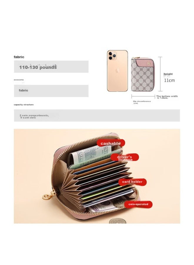 Golf Card Holder For Women, Fashionable Printed Multi-card Slots Large Capacity Ladies Coin Purse, Short Bank Card Wallet, Valentine's Day Gift - Image 3