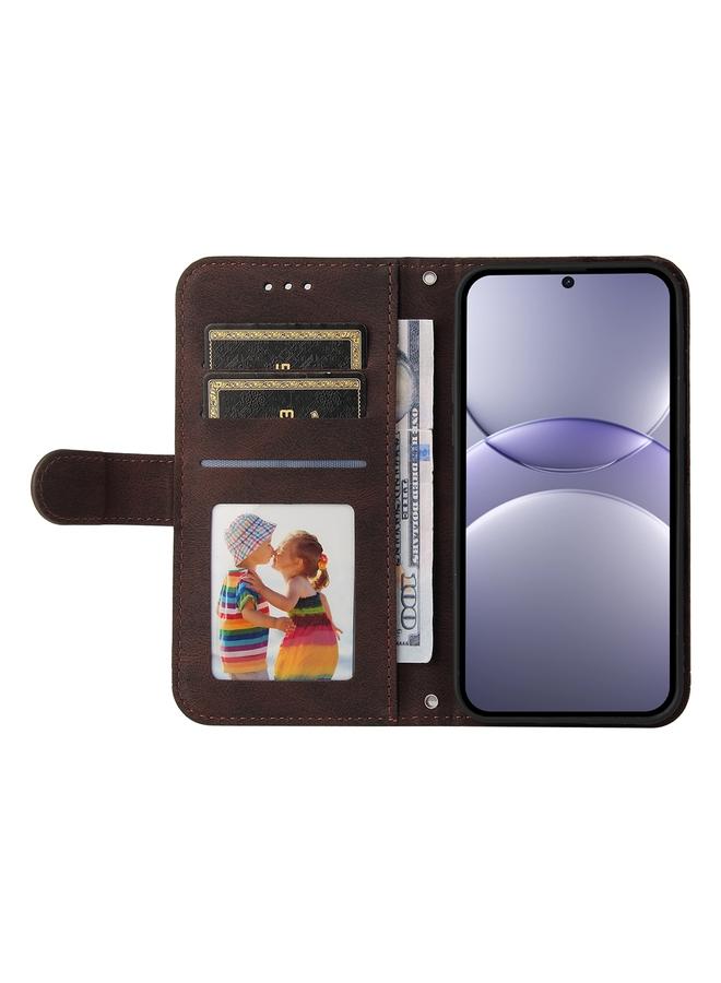 اس-توب جراب لهاتف Huawei nova 13 / nova 12 مصنوع من الجلد مع أزرار معدنية وغطاء هاتف من الجلد - Image 4