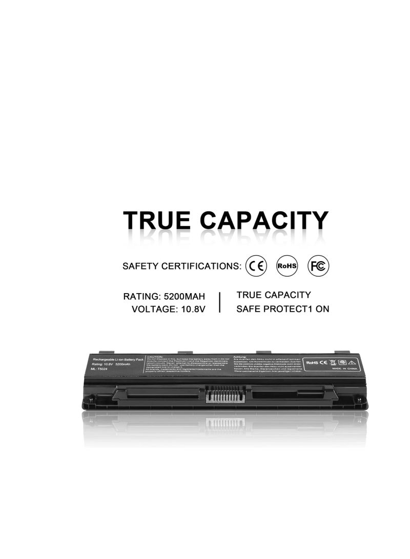 Terabyte PA5024 REPLACEMENT Laptop Battery for Toshiba PA5024U-1BRS PA5026U-1BRS PA5025U-1BRS PABAS260 PA5023U-1BRS PABAS262 PA5027U-1BRS Satellite C850 C855 L850 P850 PABAS259 - High Performance [6 Cells/5200mAh/56wh] - Image 2