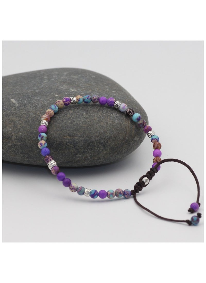 ILovhaprty Handmade Natural Stone Wrap Bracelets Turquoises Crystal Beads Bracelet Jewelry  - Image 3