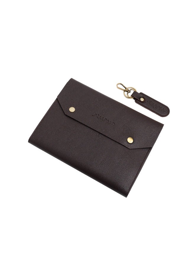 Styrke Signature A5 Vegan Leather Diary with Keychain | Eco-Friendly Notebook Journal with Lined Pages | Elegant Gift Set for Office, Students, Travel & Corporate Gifting - Image 1