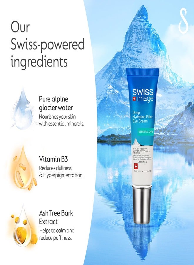 Swiss Image Eye Cream for Deep Hydration with Niacinamide 15 ml | Reduces Dark Circles, Puffiness & Fine Lines | Brightens & Firms Delicate Under-Eye Area | For All Skin Types - Image 1