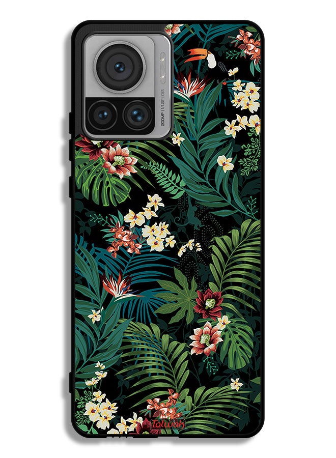 Tolwak Motorola Edge 30 Ultra Protective Case Cover Tropical Leaves - Image 1