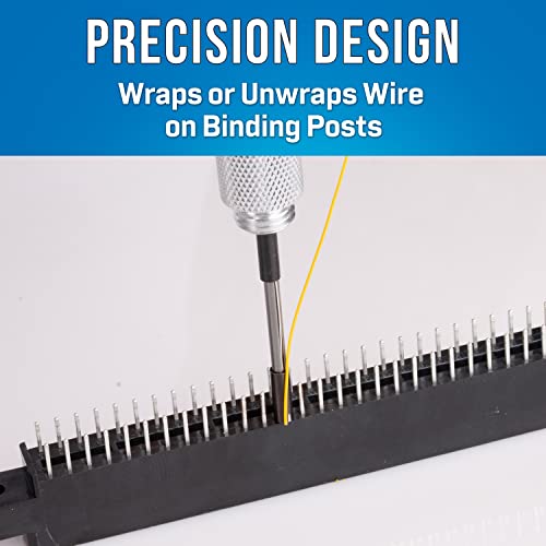 Jonard HW-UW-224 Hand Wire Wrapping and Unwrapping Tool, 22-24 AWG, 13/64" OD, 51/64" Hole Depth - Image 2