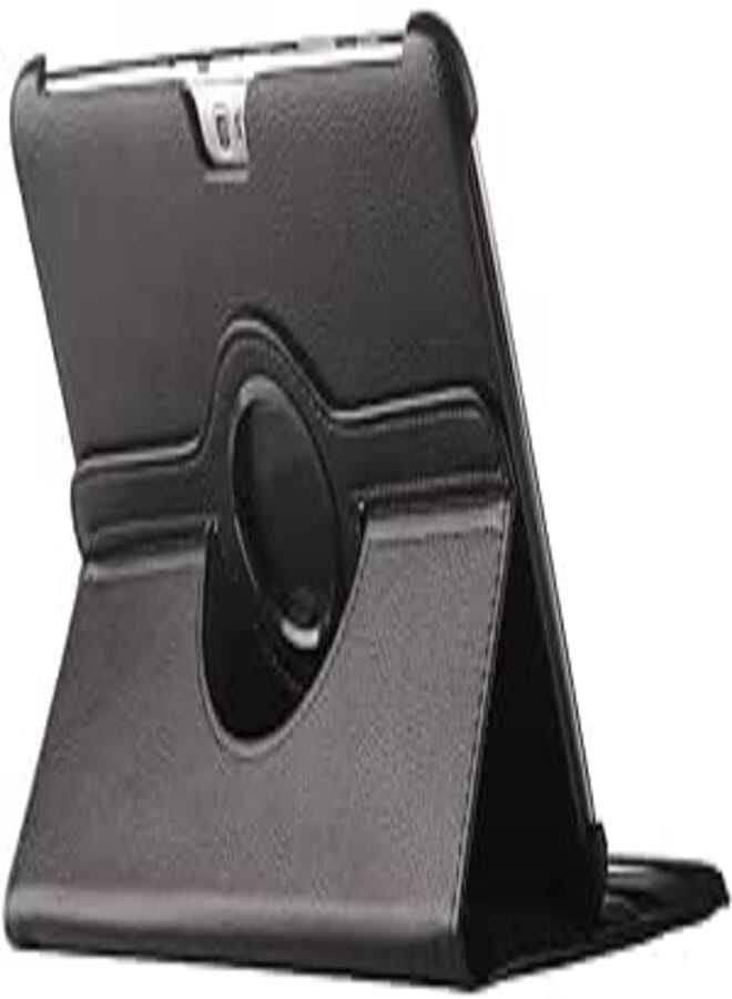 MOCA' 360° Rotary (Swivel Stand) PU Leather Folio Flip Cover case For SamSung Galaxy Note 10.1" inch N8000 N800 N8020 N8010 N8013 Stand Flip Cover Case (Black,)