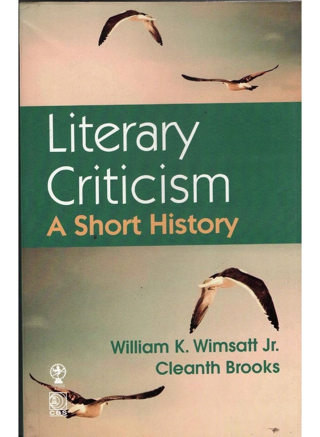 Literary Criticism A Short History (Pb 1957) 
