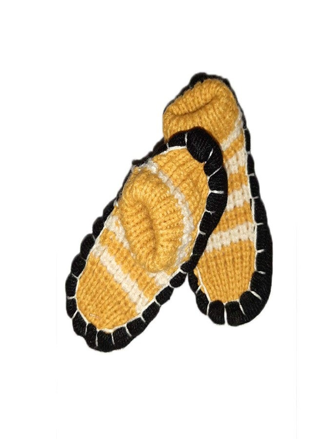 Finix Winter Warm Soft Woolen Knitted Loafer Slipper Socks with Colorful Stripes for Boys & Girl Kids (B004,2-3 Years)-(Color May Vary) - Image 2