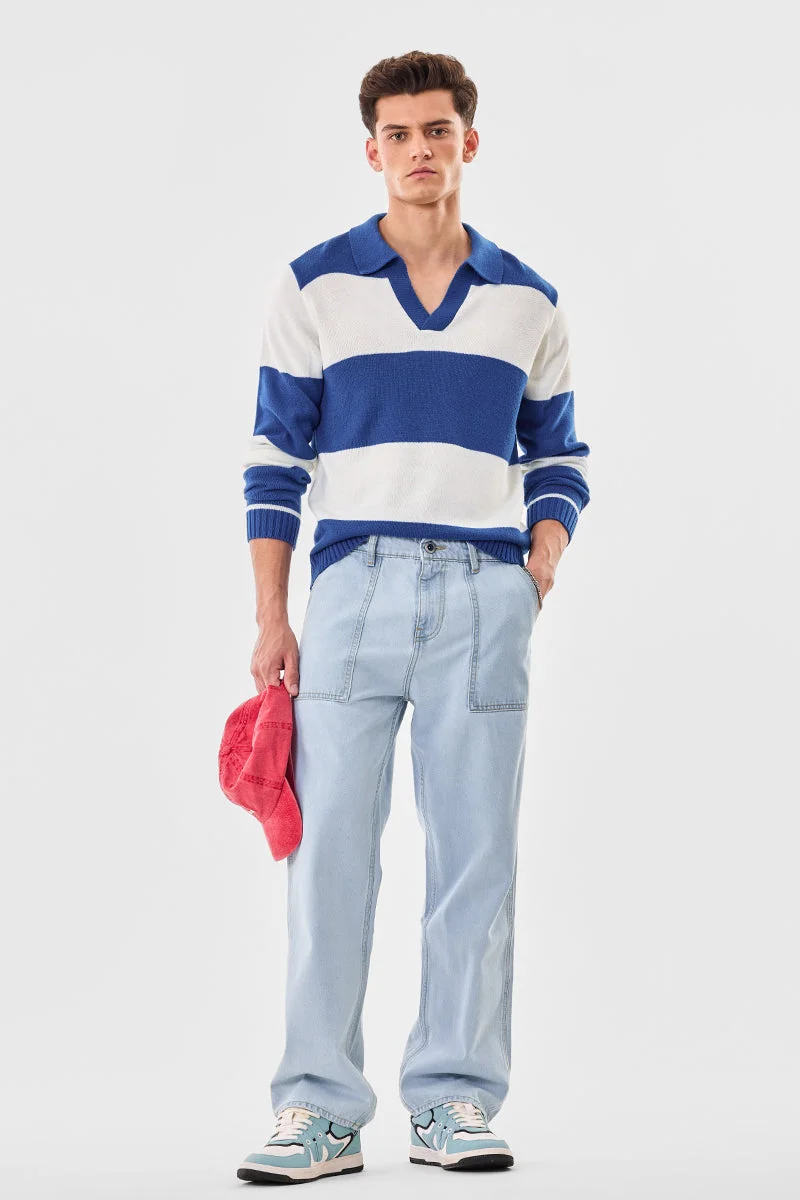 SNITCH جينز مستقيم مغسول