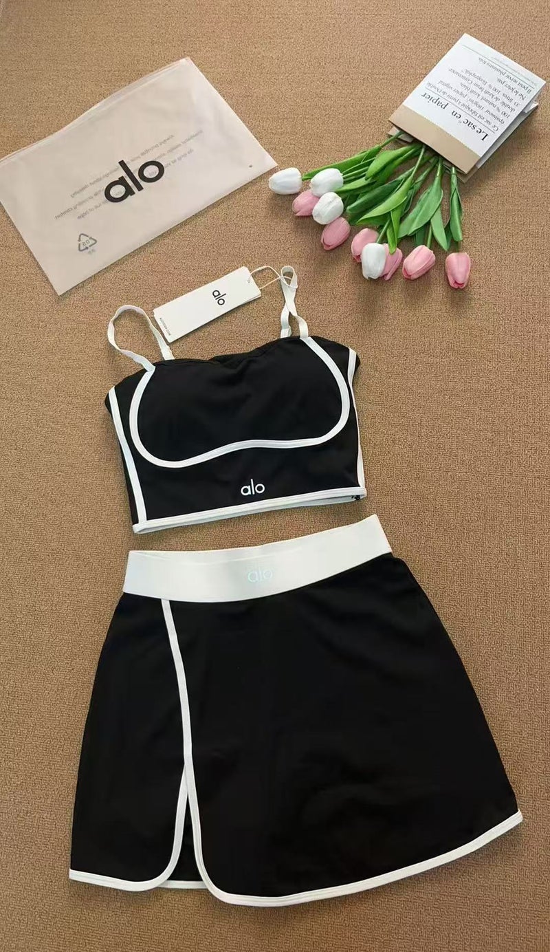 Alo Yoga Set 2026 New Arrival Women's Sports Casual Anti-Exposure Shockproof Outdoor Running Fitness Yoga  Wear - Image 1