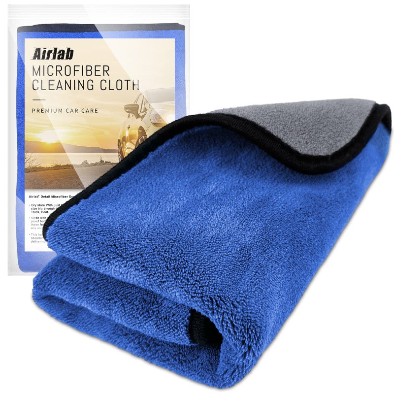 Airlab XL Microfiber Towels for Cars Drying Plush Extra Large Ultra Soft Absorbent Auto Detailing Cleaning Cloth LintFree StreakFree 24 x 35 Pack of 1