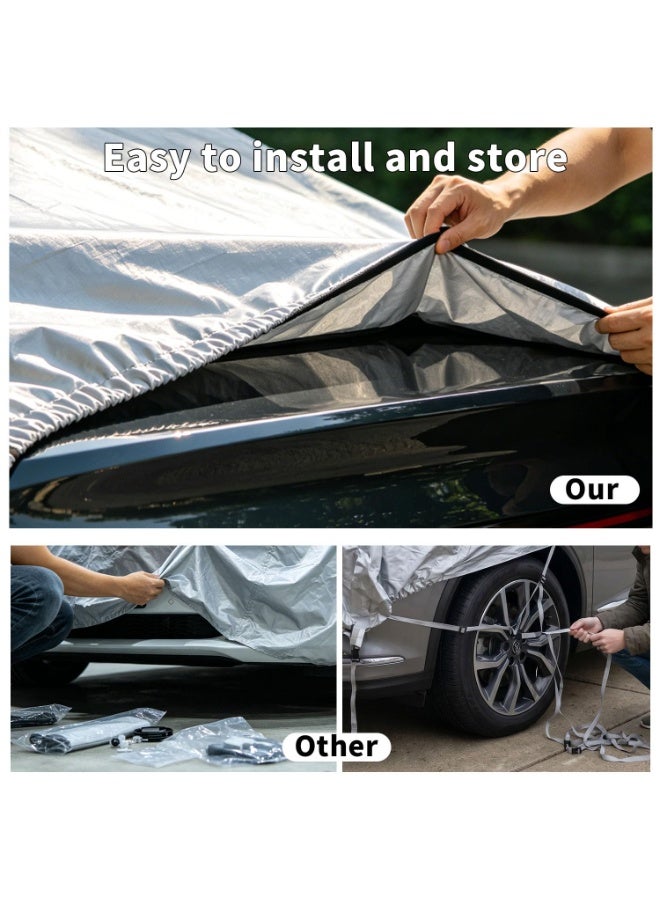 Large Non-Woven Car Cover for SUV Vehicles Water Repellent Protection - Image 5