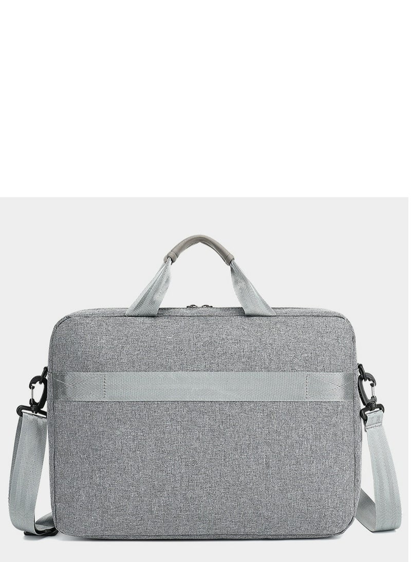 CoolBELL Men's Large Capacity Laptop Bag Simple Fashion Briefcase Grey - Image 3