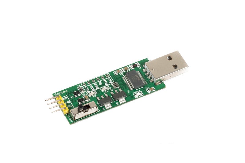 Moyina USB to TTL Serial Converter Adapter 1.8V 3.3V 5V FT232RL for Development Projects with Windows Mac Linux - Image 1