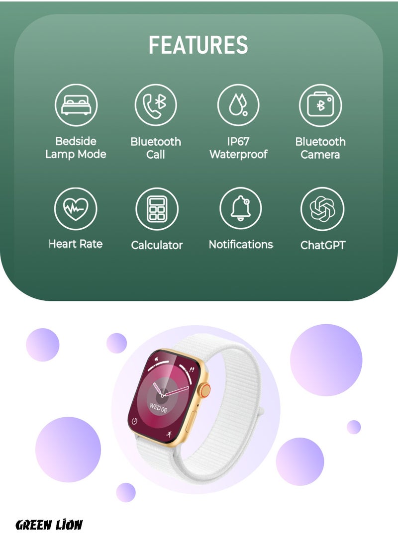 GREEN LION - Active SE Smart Watch - Gold/White - Image 1