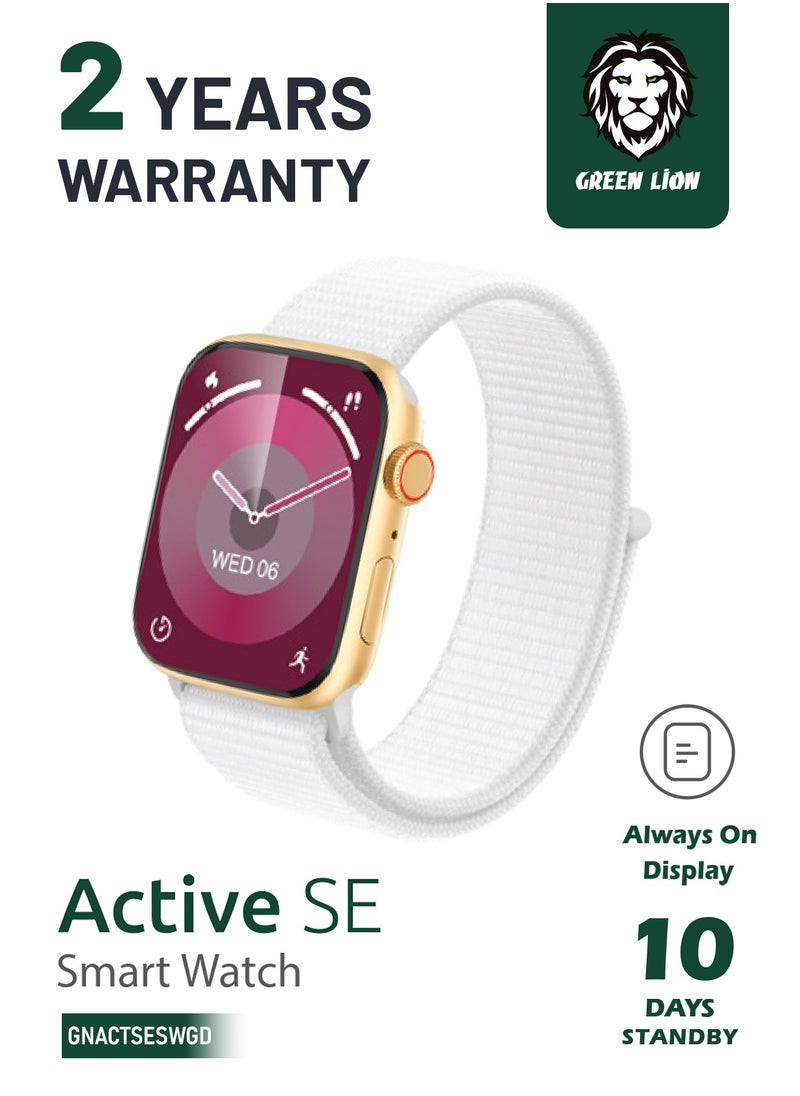 GREEN LION - Active SE Smart Watch - Gold/White - Image 1