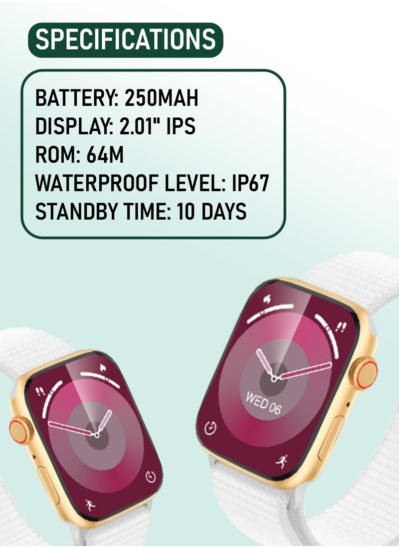 GREEN LION - Active SE Smart Watch - Gold/White - Image 1