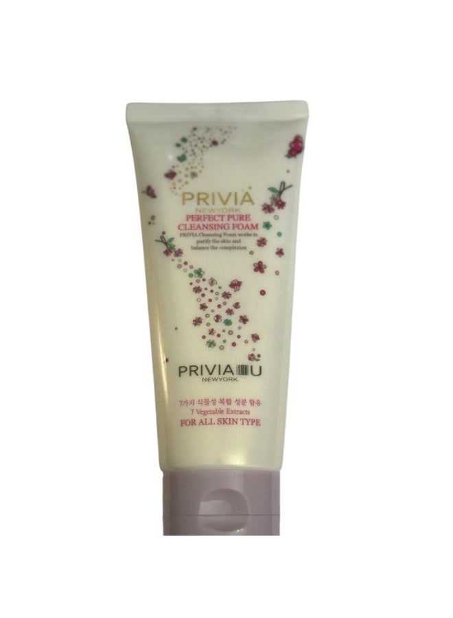 PRIVIA Perfect Pure Cleansing Foam 180ml - Image 3