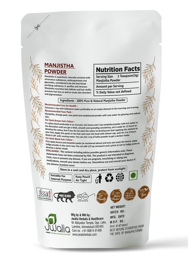 myherb 100% Pure Natural Organic Manjistha (Rubia Cordifolia) Powder || 227 Gm/0.5 Lbs || Ayurvedic Herbal Powder || For Hair,Face,Internal Consume || For Men & Women - Image 5