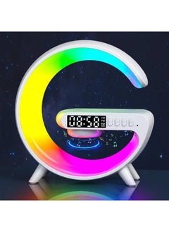 Generic Table Lamp RGB Smart Bluetooth Speaker Wireles FM Radio Technology RGB Sound Box, Bluetooth Charger Wireless Charging  - Image 1