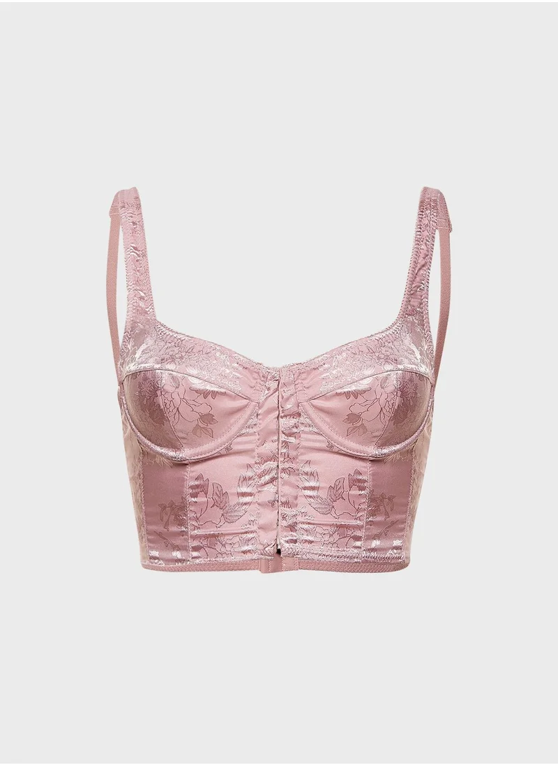 URBAN OUTFITTERS Brocade Corset Top