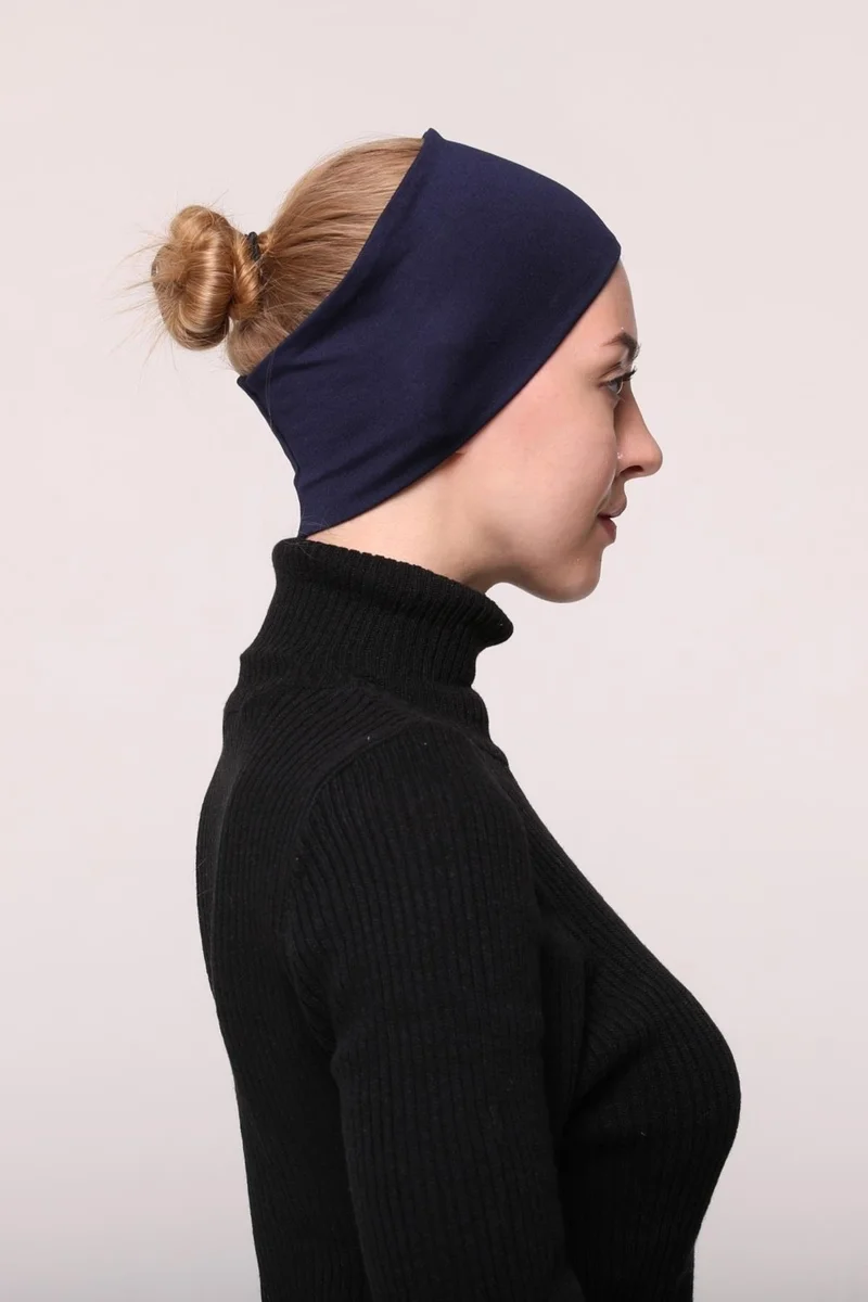 Altobeh Women's Combed Cotton Seamless Hijab Bandana Bonnet Sports Hair Band