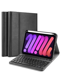 Procases ProCase iPad Mini 6 Keyboard Case 2021, with Magnetically Detachable Wireless Keyboard and Pencil Holder for 8.3 Inch iPad Mini 6th Generation -Black  - Image 1