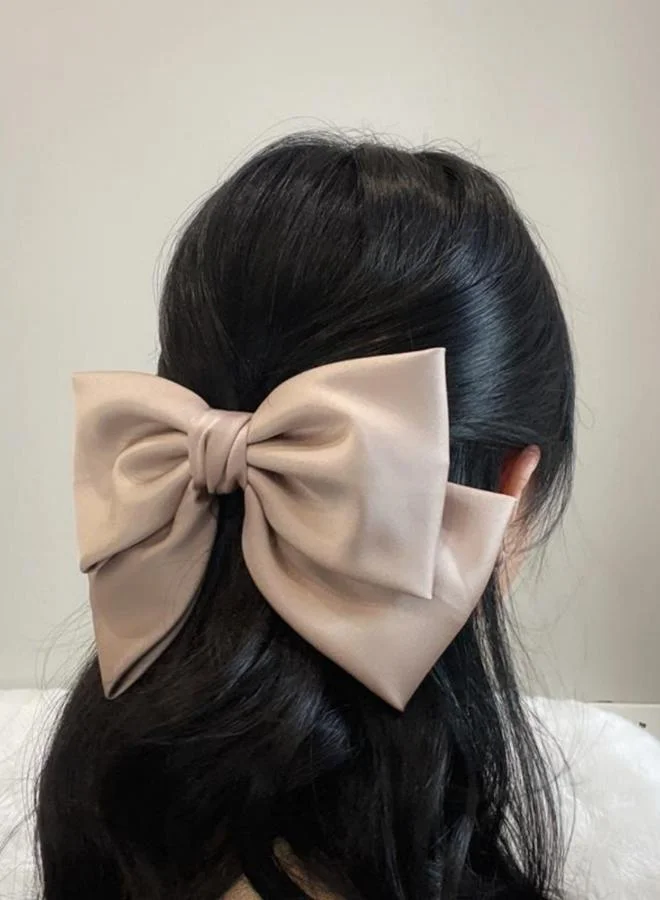 تايك تو Beige Bow Hair Clip