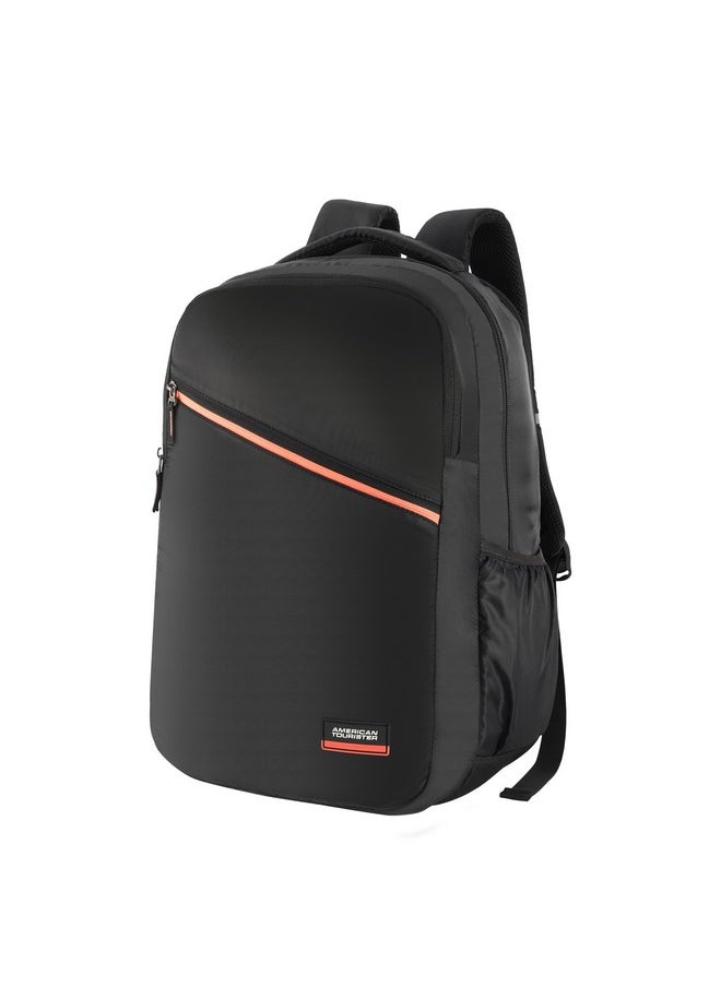 AMERICAN TOURISTER American Tourister ACTON Laptop Backpack, 33L with Spacious Interiors and Multiple Compartments with Rain Cover, Laptop Backpack for Men and Women - BLACK, Gifts for Men, Women and Kids, College Bag  - Image 1