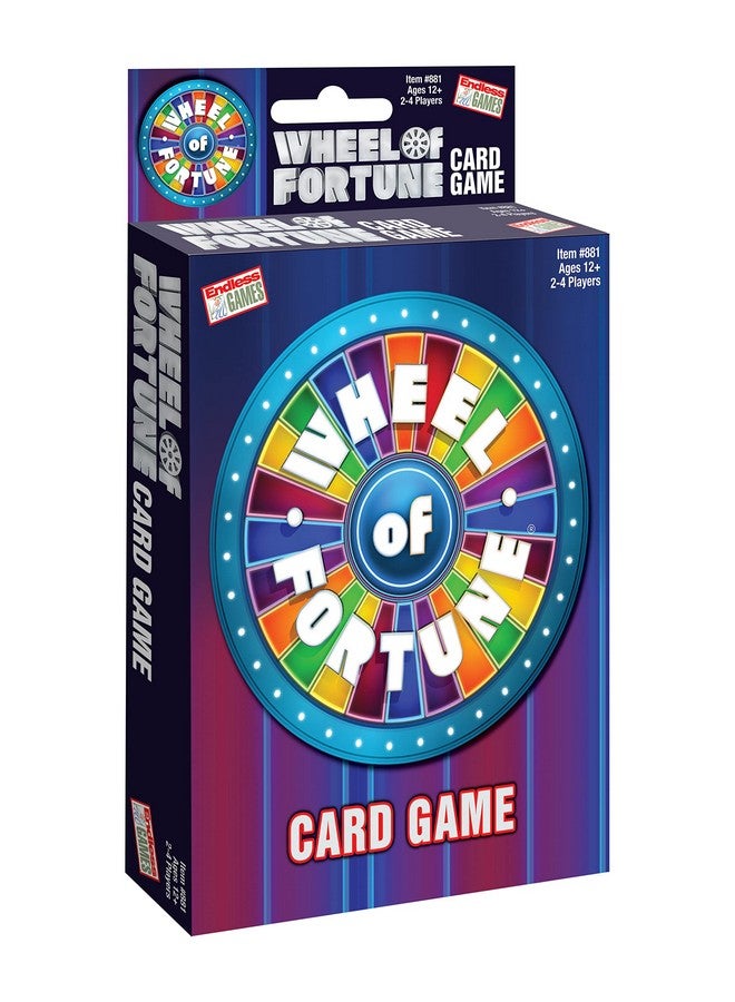 Endless Games Wheel of Fortune Card Game - Faced Paced Competition - Travel Sized Party Game - Image 1