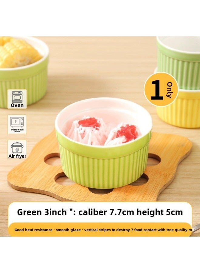 Spot Shufulei Baking Bowl Ceramic Steamed Egg Pudding Bowl Oven Baking Special Double Skin Milk Dessert Pudding-Specifications:3.5 Inch-Color:White  - Image 4