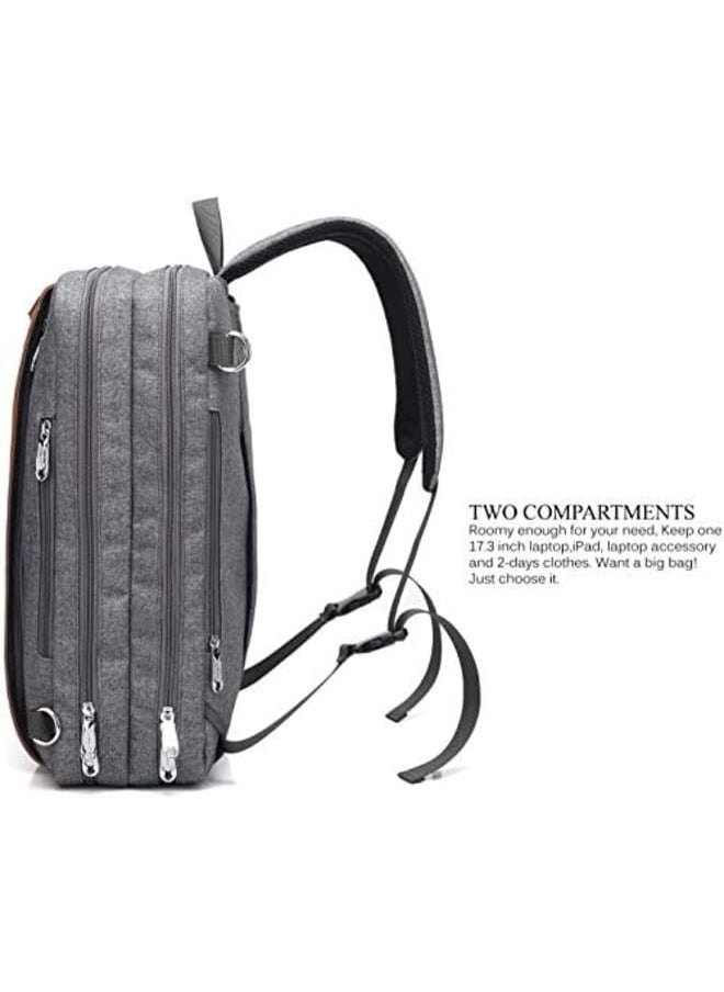 CoolBELL - Kh Convertible Backpack Shoulder Bag Messenger Bag Laptop Case Business Briefcase Leisure Handbag Multi Functional Travel Rucksack Fits 17.3 Inch Laptop For Men Women Travel - Image 1