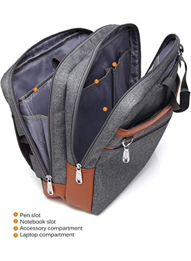 CoolBELL - Kh Convertible Backpack Shoulder Bag Messenger Bag Laptop Case Business Briefcase Leisure Handbag Multi Functional Travel Rucksack Fits 17.3 Inch Laptop For Men Women Travel - Image 1