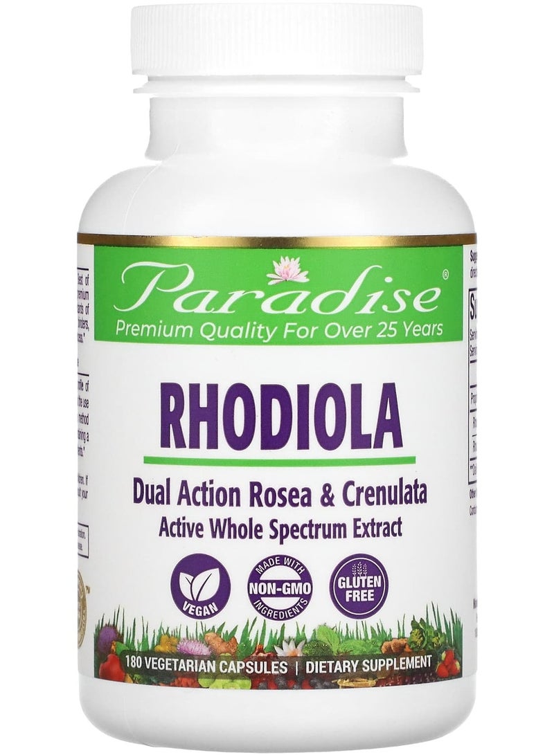 Paradise Herbs Rhodiola , 180 Vegetarian Capsules
