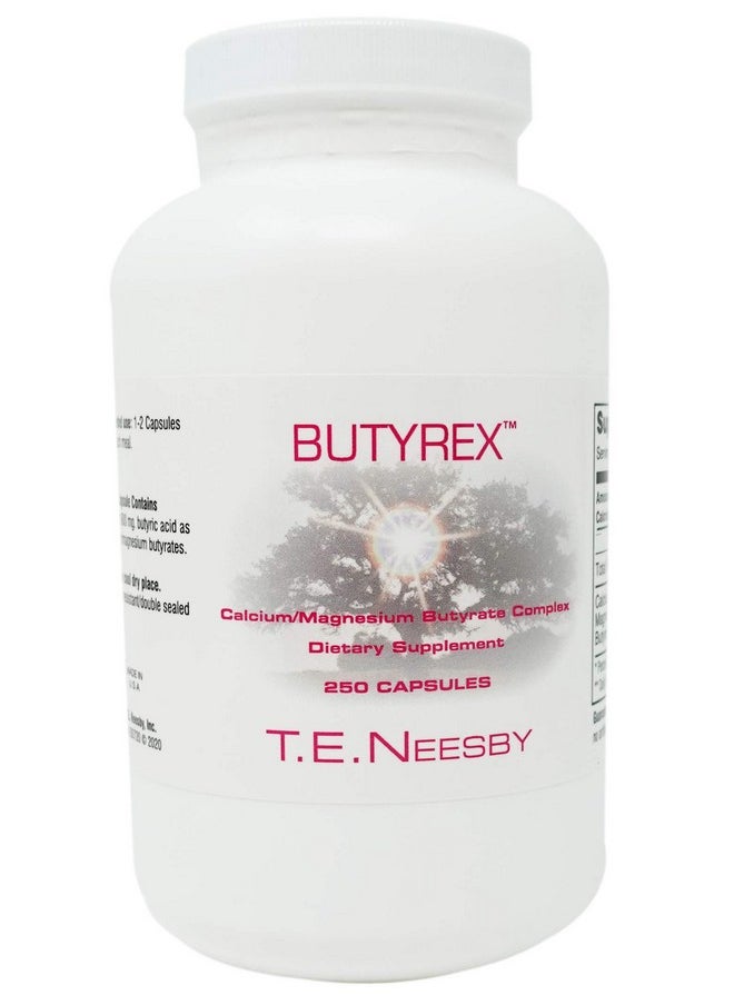 T.E. Neesby Butyrex Calcium/Magnesium Butyrate Complex: 250 Capsules  - Image 1