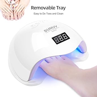 SUNUV Led UV Nail Lamp 36W SUNUV Nail Dryer Smart 20 for Gel Nail Polish with Timer Sensor and LCD Screen in Home Beauty Salon SUN5 - Image 4
