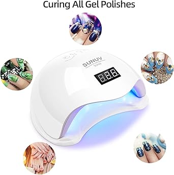 SUNUV Led UV Nail Lamp 36W SUNUV Nail Dryer Smart 20 for Gel Nail Polish with Timer Sensor and LCD Screen in Home Beauty Salon SUN5 - Image 5