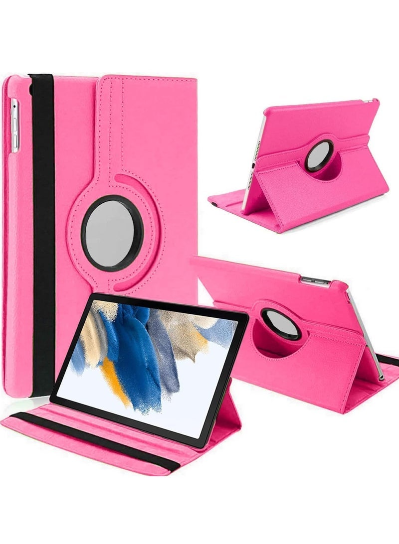SmartGrist Galaxy Tab A9 Case - 360° Rotatable Tablet Cover for Samsung Galaxy Tab A9 8.7 Inch (2023, SM-X200/SM-X205/SM-X207) - PU Leather Protective Cover with Auto Wake/Sleep - Pink - Image 1
