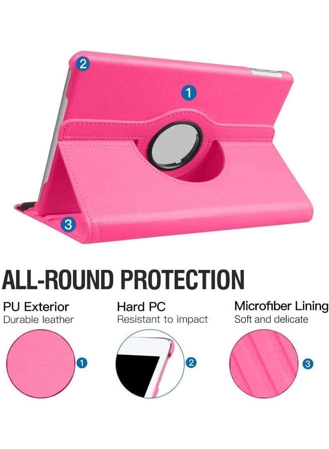 SmartGrist Galaxy Tab A9 Case - 360° Rotatable Tablet Cover for Samsung Galaxy Tab A9 8.7 Inch (2023, SM-X200/SM-X205/SM-X207) - PU Leather Protective Cover with Auto Wake/Sleep - Pink - Image 2