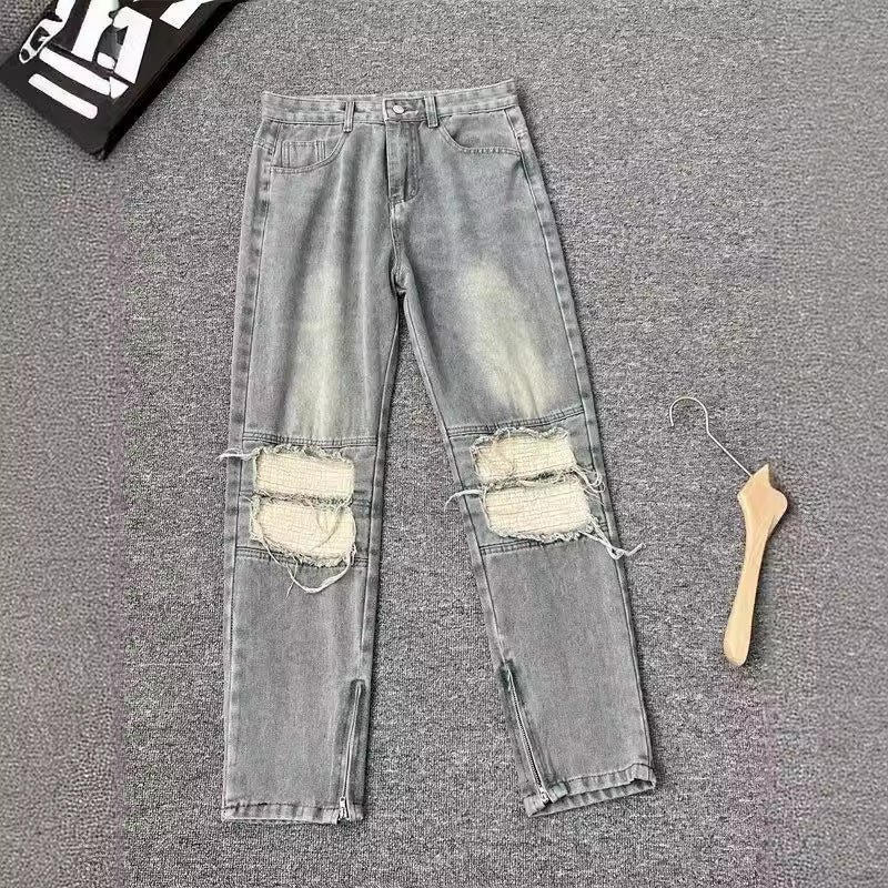 Unisex Classic Denim Jeans Loose Fit Daily Outdoor Wear - Image 4