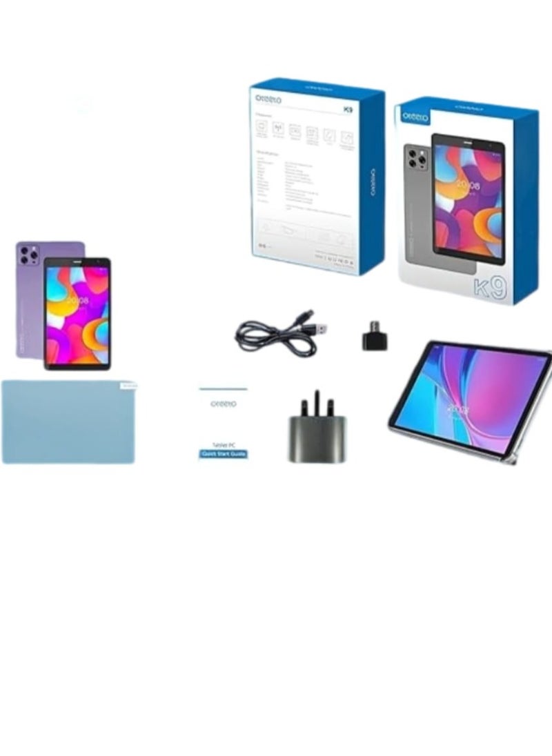 Oteeto - K9 5G Network Android Tablet With 8 Inch Display 8GB RAM 512GB Rom and 5000mAh Battery Grey - Image 1