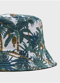 Seventy Five Reversible Tropical Print Bucket Hat  - Image 5
