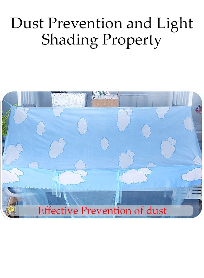 DUNISO 4 Corner Post Mosquito Net Student Dormitory, Home Bunk Nets Bed Curtains Cloth Bed Canopy Students Curtain Nets Breathable Dustproof Single Sleeper  - Image 2