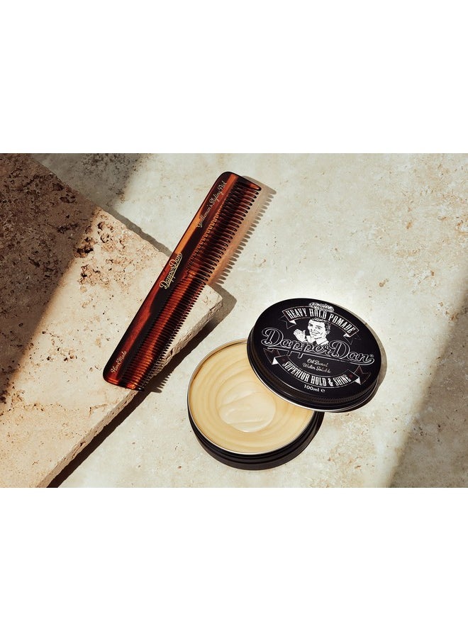 Dapper Dan - Handmade Hair Styling Comb, Hand Polished For A Smooth Glide Through Hair, Gentle Non-Scratch Treatment Of The Hair And Scalp 170Mm X 30Mm - Image 1