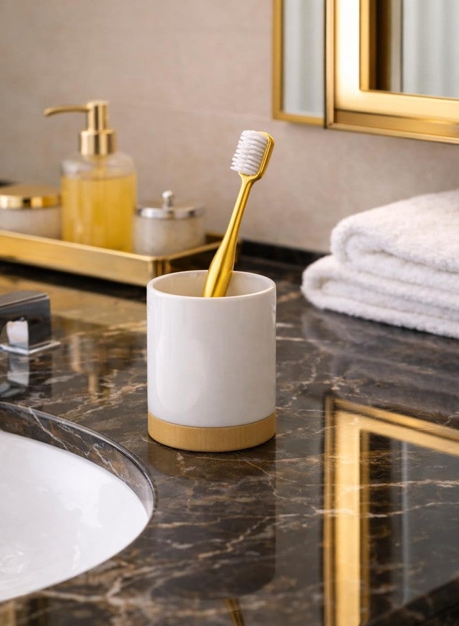 Pickliin Luxury Gold Toothbrush | Premium Metal Coated Handle Manual Toothbrush | Soft Bristles | Elegant Reusable Tooth Brush for All age groups Home & Travel - Image 4