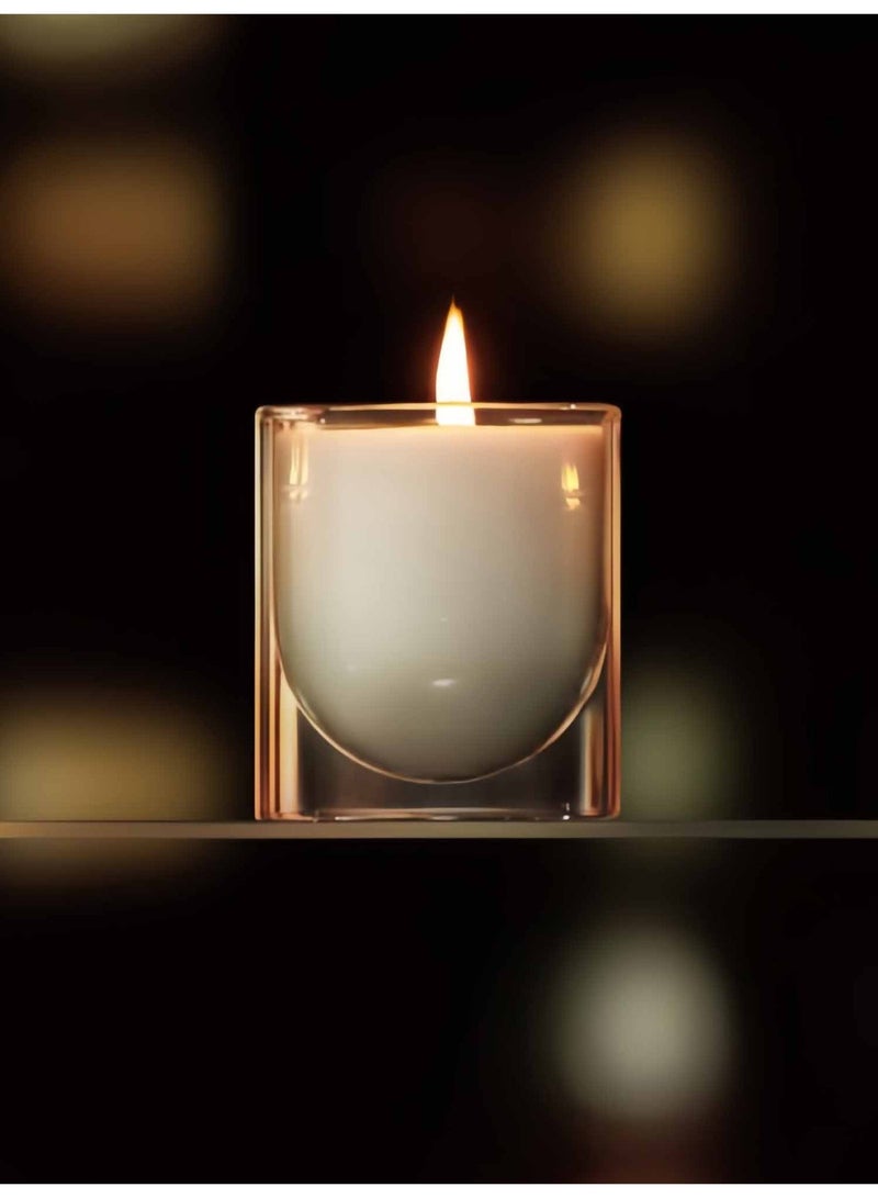 شمعة باللافندر المعطر - حماية زجاجية مزدوجة من الالتهاب - شمعة معطرة خالية من الدخان لاسترخاء الغرفة النوم وتحسين النوم - Image 3