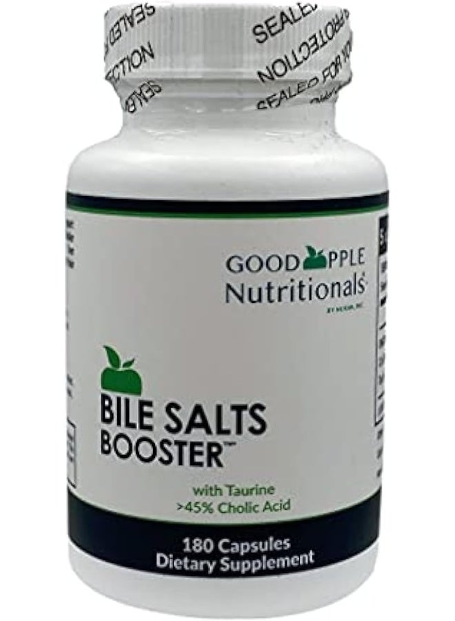 GoodApple Nutritionals Bile Salts Booster | Supports Gallbladder / No Gallbladder | Ox Bile & Taurine Gallbladder Supplement | Gas & Bloating | Digestive Aid Especially Fats | 180 Capsules - 110 Mg - Image 1