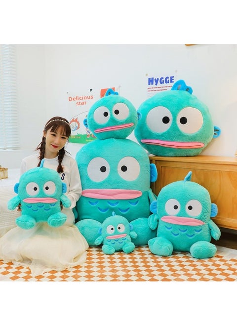 Plush Doll Funny Clown Fish Hanton Children Plush Toy Oversized Doll Machine Exchange Doll-Specifications:80cm [1.9kg]-Color:Ugly Fish Hanton