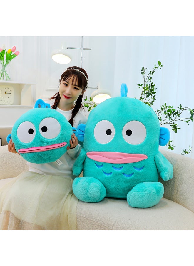 Plush Doll Funny Clown Fish Hanton Children Plush Toy Oversized Doll Machine Exchange Doll-Specifications:80cm [1.9kg]-Color:Ugly Fish Hanton