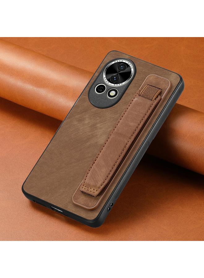 S-TOP Case For Huawei Nova 13 Retro Wristband Holder Leather Back Phone Case - Image 4